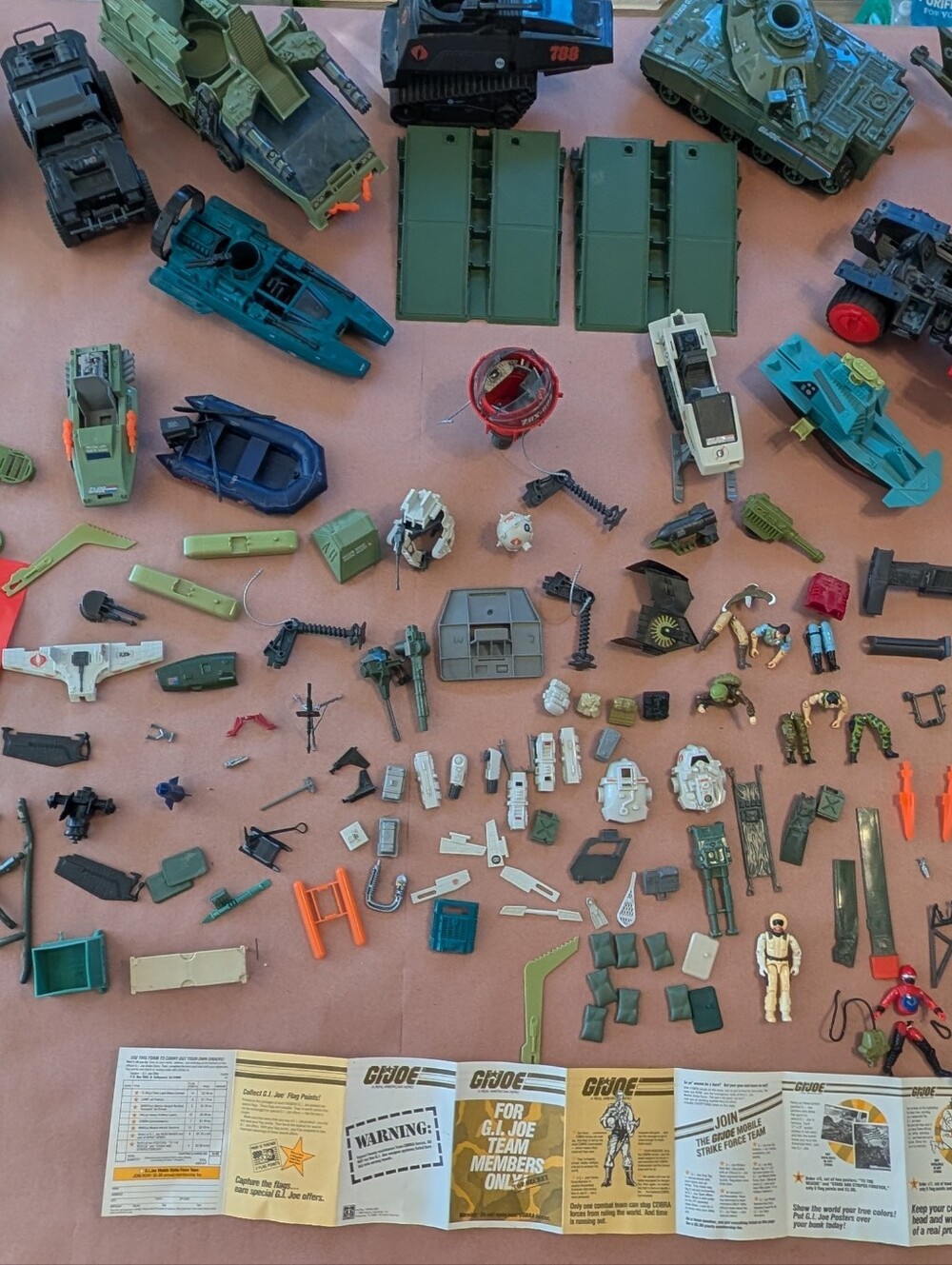 Hasbro G.I. Joe 1980's Huge Lot Of